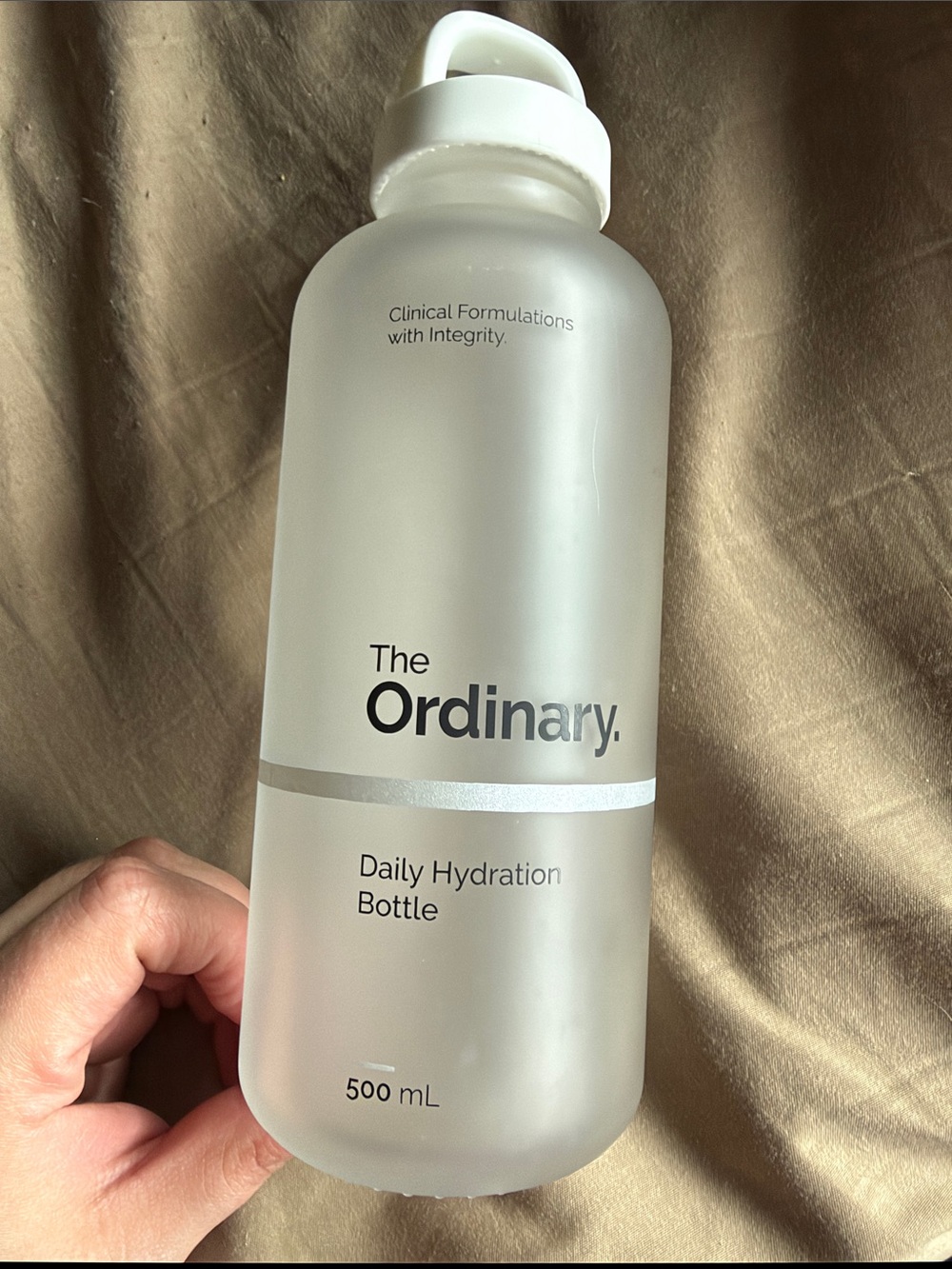 The Ordinary Frosted Clear Daily Hydration Bottle- RARE